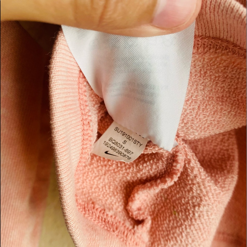 Nike Bleached Coral Summit Crew Crop Sweater S - Picture 8 of 11